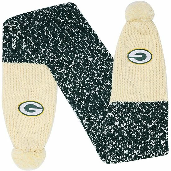 Flash Sale ❤️ Unbranded FOCO Green Bay Packers Confetti Scarf With Pom 🎁