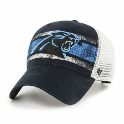 Outlet ✔️ Unbranded Men's '47 Black/White Carolina Panthers Interlude MVP Trucker Snapback Hat 😉