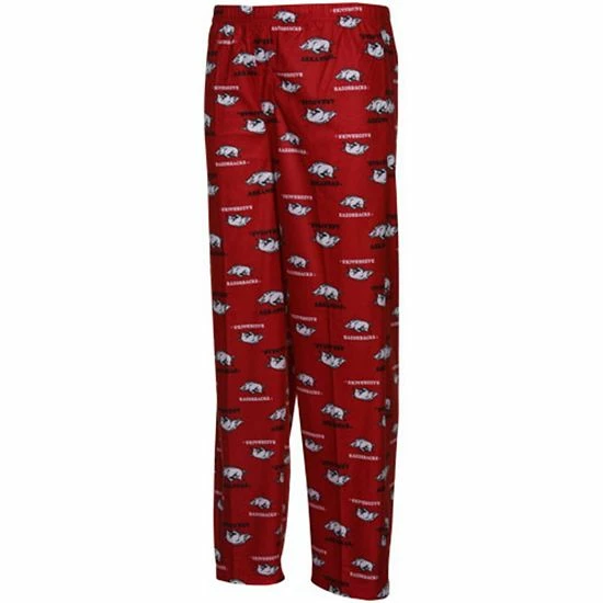 Promo ⭐ Unbranded Arkansas Razorbacks Youth Cardinal Team Logo Flannel Pajama Pants 🤩 - Image 2