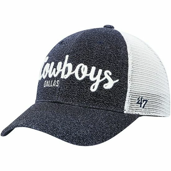 Best Sale ๐ Unbranded ๐ฉ Women's '47 Navy/White Dallas Cowboys Encore MVP Trucker Snapback Hat โจ