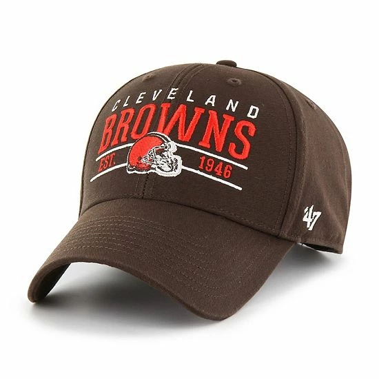 Promo 😍 Unbranded Men's '47 Brown Cleveland Browns Centerline MVP Adjustable Hat 🛒