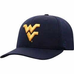 Flash Sale 😍 Unbranded Men's Top Of The World Navy West Virginia Mountaineers Reflex Logo Flex Hat 👍