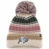 Cheapest 🛒 Unbranded 👩 Women's '47 Cream Colorado Buffaloes Daphne Cuffed Knit Hat With Pom 😍