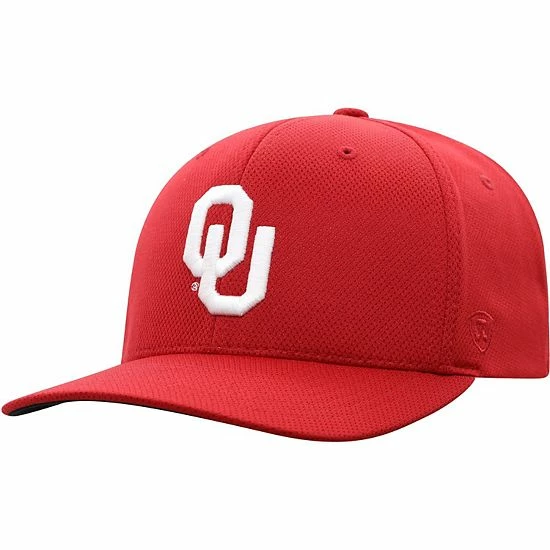 Brand new 🤩 Unbranded Men's Top Of The World Crimson Oklahoma Sooners Reflex Logo Flex Hat ✔️