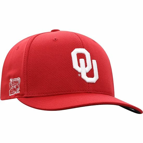 Brand new 🤩 Unbranded Men's Top Of The World Crimson Oklahoma Sooners Reflex Logo Flex Hat ✔️ - Image 4