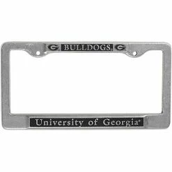 Discount ⭐ Unbranded Pewter Georgia Bulldogs Team Name License Plate Frame 😀