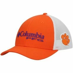 New ✨ Unbranded Youth Columbia Orange Clemson Tigers Collegiate PFG Snapback Hat ⭐