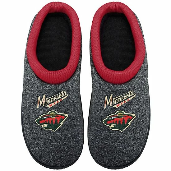 Budget 🛒 Unbranded Men's FOCO Minnesota Wild Cup Sole Slippers 👏