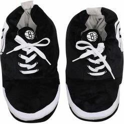 Wholesale 👍 Unbranded Men's FOCO Brooklyn Nets Plush 👟 Sneaker Slippers 😍