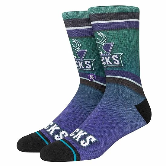 Coupon ๐ฅฐ Unbranded Men's Stance Milwaukee Bucks Hardwood Classics Fader Collection Crew ๐งฆ Socks ๐