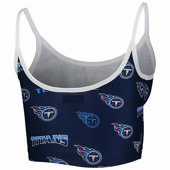 Promo ๐งจ Unbranded ๐ฉ Women's Concepts Sport Navy/White Tennessee Titans Breakthrough Allover Knit Sports Bra ๐ - Image 4