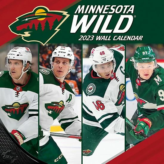 Hot Sale ๐ Unbranded Minnesota Wild 2023 12" X 12" Team Wall Calendar ๐
