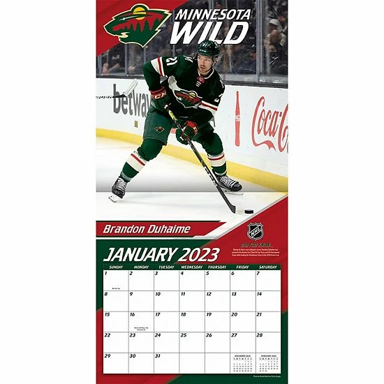Hot Sale ๐ Unbranded Minnesota Wild 2023 12" X 12" Team Wall Calendar ๐ - Image 4