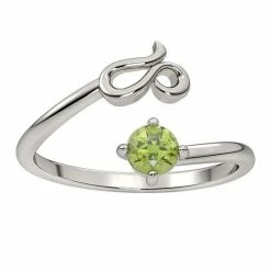 Top 10 👏 Unbranded Sterling Silver Peridot Leo Open Ring 🌟