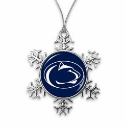 Promo ✔️ Unbranded Penn State Nittany Lions Snowflake Metal Ornament ✔️