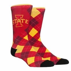 Hot Sale 😍 Unbranded Men's Rock Em 🧦 Socks Iowa State Cyclones HyperOptic Argyle 👗 Dress 🧦 Socks 🔔