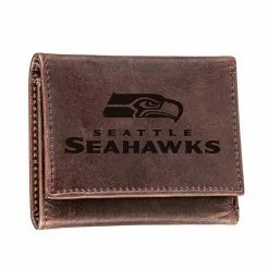 Budget 💯 Unbranded Seattle Seahawks Leather Team Tri-Fold Wallet 👏