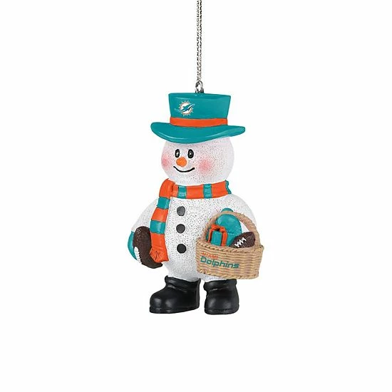 Flash Sale 💯 Unbranded FOCO Miami Dolphins Snowman Basket Ornament 💯