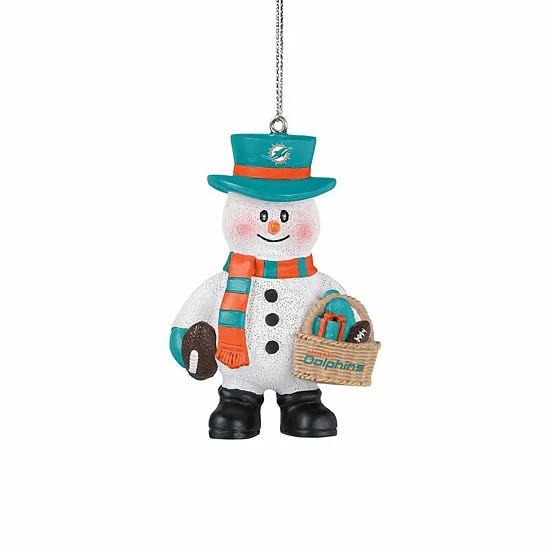 Flash Sale 💯 Unbranded FOCO Miami Dolphins Snowman Basket Ornament 💯 - Image 3
