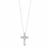 Deals 🔥 Unbranded 1/4 Carat T.W. Diamond Cross Pendant Necklace Silver Tone 🤩