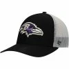 Top 10 😉 Unbranded Men's '47 Black/White Baltimore Ravens Trucker Snapback Hat 💯