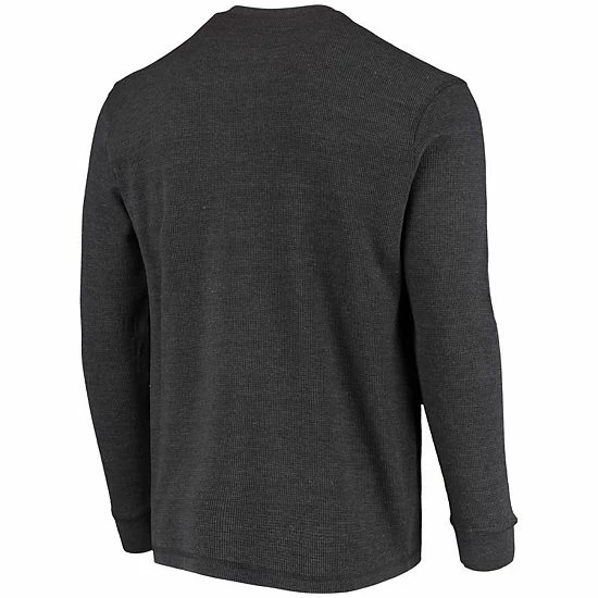 Top 10 ❤️ Unbranded Men's Heathered Gray Cleveland Browns Maverick Thermal Henley Long Sleeve T-Shirt ✨ - Image 4