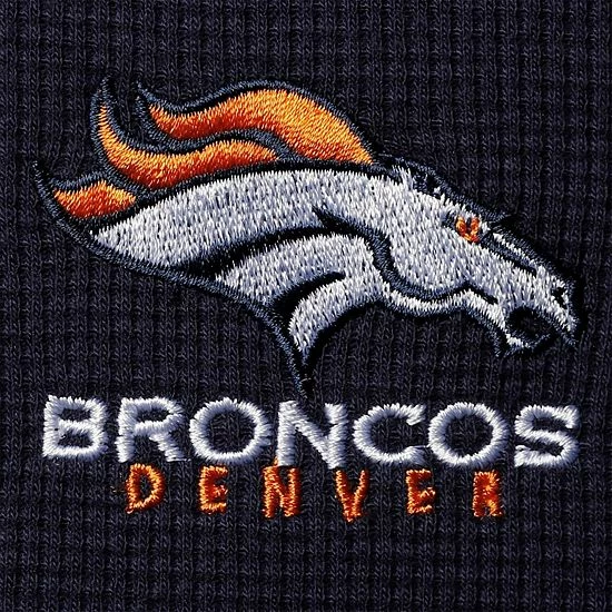 Coupon 💯 Unbranded Men's Dunbrooke Navy Denver Broncos Logo Maverick Thermal Henley Long Sleeve T-Shirt 🔔 - Image 5