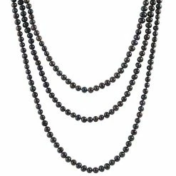 Cheapest 🔥 Unbranded Cultured Freshwater Pearl Endless Necklace - 80 In. Black ⌛