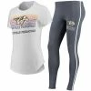 Promo 😍 Unbranded 👩 Women's Concepts Sport White/Charcoal Nashville Predators Sonata T-Shirt & Leggings Set 🎁