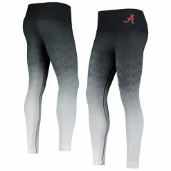 Best Pirce 🤩 Unbranded 👩 Women's ZooZatz Black/White Alabama Crimson Tide Geometric Print Ombre Leggings 🌟