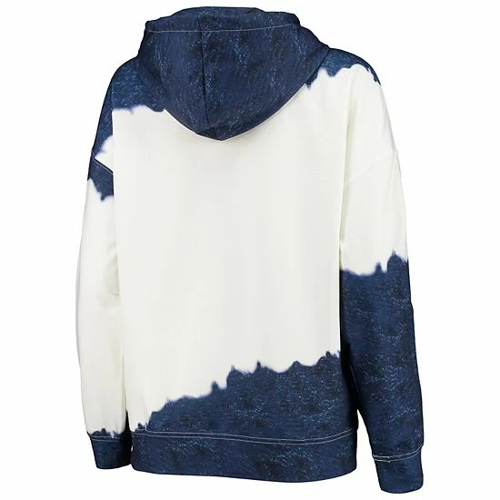 Outlet โ Unbranded ๐ฉ Women's Gameday Couture White/Navy Auburn Tigers For The Fun Double Dip-Dyed Pullover Hoodie ๐งจ - Image 4