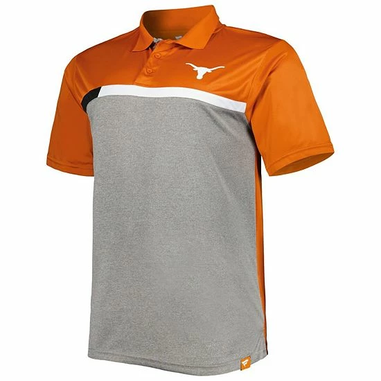 Buy 🤩 Unbranded Men's Texas Orange/Gray Texas Longhorns Big & Tall Polo 🧨 - Image 3