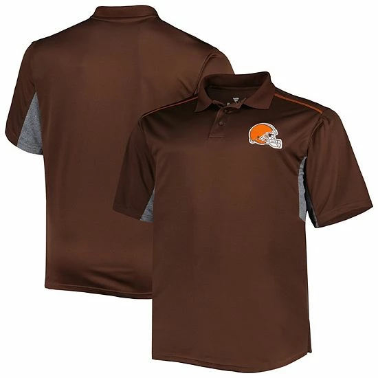 Cheapest 🤩 Unbranded Men's Brown Cleveland Browns Big & Tall Team Color Polo 💯 - Image 2