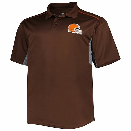 Cheapest 🤩 Unbranded Men's Brown Cleveland Browns Big & Tall Team Color Polo 💯 - Image 3