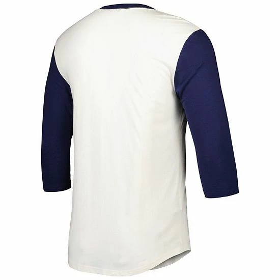 Outlet 🎁 Unbranded Men's Mitchell & Ness Cream New York Yankees Icon Henley 3/4-Sleeve T-Shirt 🎉 - Image 4