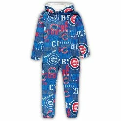 Outlet ⭐ Unbranded Men's Concepts Sport Royal Chicago Cubs Ensemble Microfleece Union Suit 😍