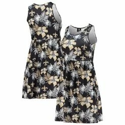 Cheap 🎁 Unbranded 👩 Women's FOCO Black New Orleans Saints Floral Sundress 😀