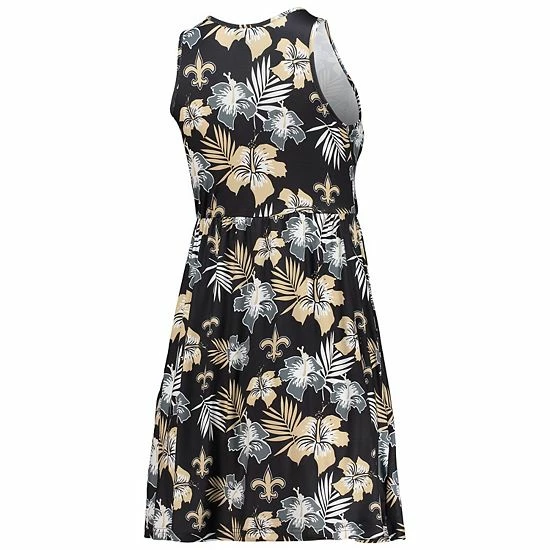 Cheap ๐ Unbranded ๐ฉ Women's FOCO Black New Orleans Saints Floral Sundress ๐ - Image 4