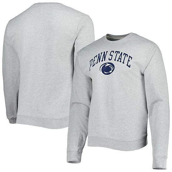 Cheap ๐ฅฐ Unbranded Men's League Collegiate Wear Heathered Gray Penn State Nittany Lions 1965 Arch Essential Fleece Crewneck Pullover Sweatshirt ๐ - Image 2