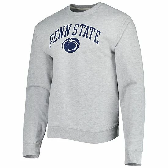 Cheap ๐ฅฐ Unbranded Men's League Collegiate Wear Heathered Gray Penn State Nittany Lions 1965 Arch Essential Fleece Crewneck Pullover Sweatshirt ๐ - Image 3