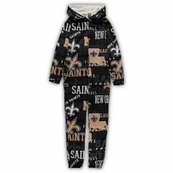 Best deal 🔔 Unbranded 👩 Women's Concepts Sport Black New Orleans Saints Ensemble Microfleece Union Full-Zip Suit ✔️