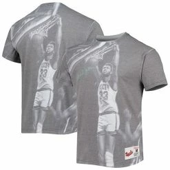Brand new ⌛ Unbranded Men's Mitchell & Ness Kareem Abdul-Jabbar Gray Milwaukee Bucks Above The Rim Sublimated T-Shirt 🥰