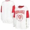 Outlet ❤️ Unbranded 👩 Women's Gameday Couture White Nebraska Huskers It's A Vibe Dolman Pullover Sweatshirt ⌛