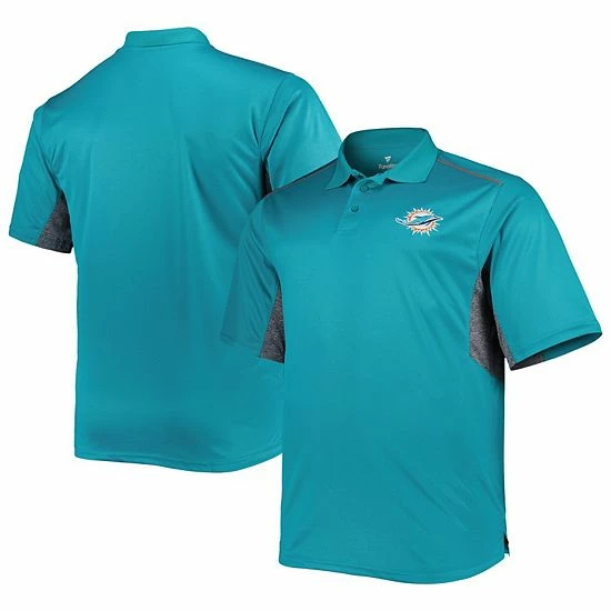 Budget 😉 Unbranded Men's Aqua Miami Dolphins Big & Tall Team Color Polo 👏 - Image 2
