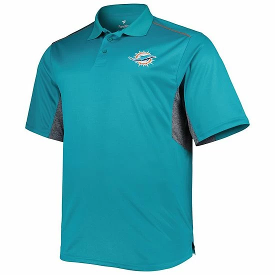 Budget 😉 Unbranded Men's Aqua Miami Dolphins Big & Tall Team Color Polo 👏 - Image 3