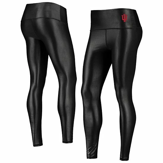 Promo 🎉 Unbranded 👩 Women's ZooZatz Black Indiana Hoosiers Shine Liquid Leggings 💯 - Image 2