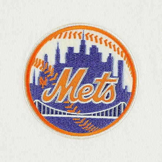 Budget ✔️ Unbranded Men's Mitchell & Ness Cream New York Mets Icon Henley 3/4-Sleeve T-Shirt ⌛ - Image 5