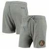 Flash Sale 👍 Unbranded 👩 Women's Mitchell & Ness Heathered Gray Atlanta United FC Logo Shorts ⌛