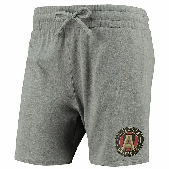 Flash Sale 👍 Unbranded 👩 Women's Mitchell & Ness Heathered Gray Atlanta United FC Logo Shorts ⌛ - Image 3