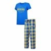 New 🥰 Unbranded 👩 Women's Concepts Sport Blue/Gold UCLA Bruins Badge T-Shirt & Flannel Pants Sleep Set 😀
